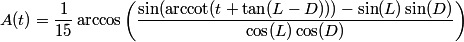 Asr calculation formula